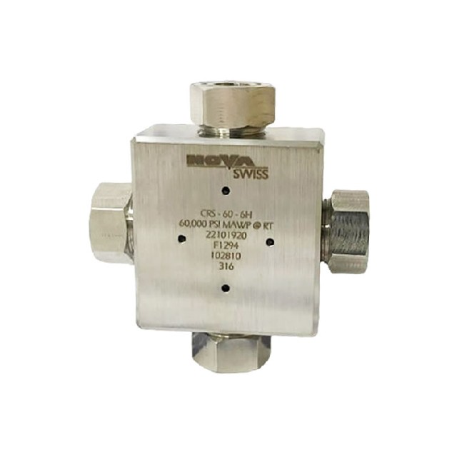 NOVA SWISS 金属不锈钢四通体接头 CRS-60-6H
